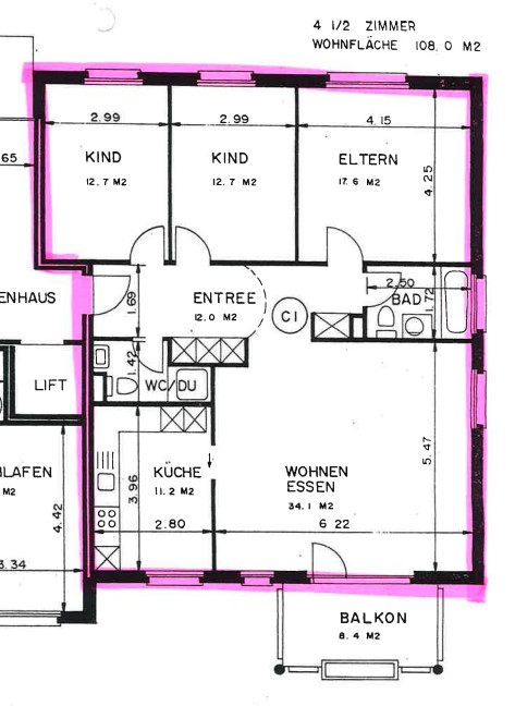 Appartement de 4 ½ pièces