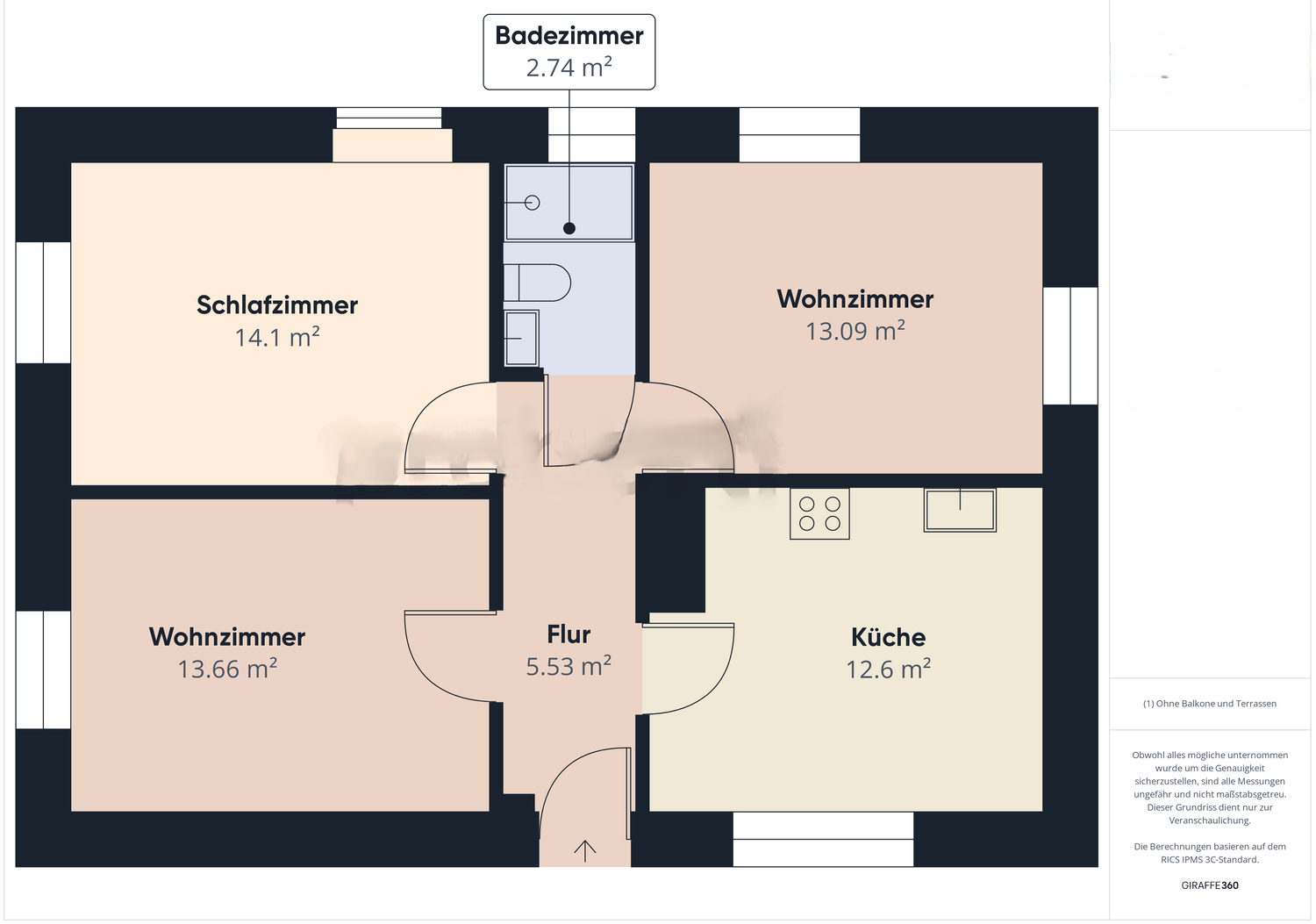 3 ½ rooms apartment