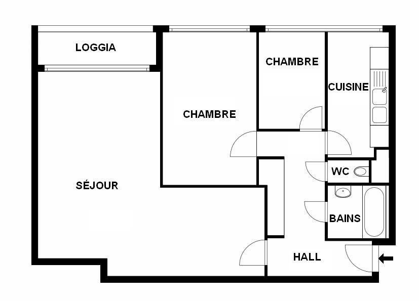 Appartamento di 3 locali, foto 2 di 6