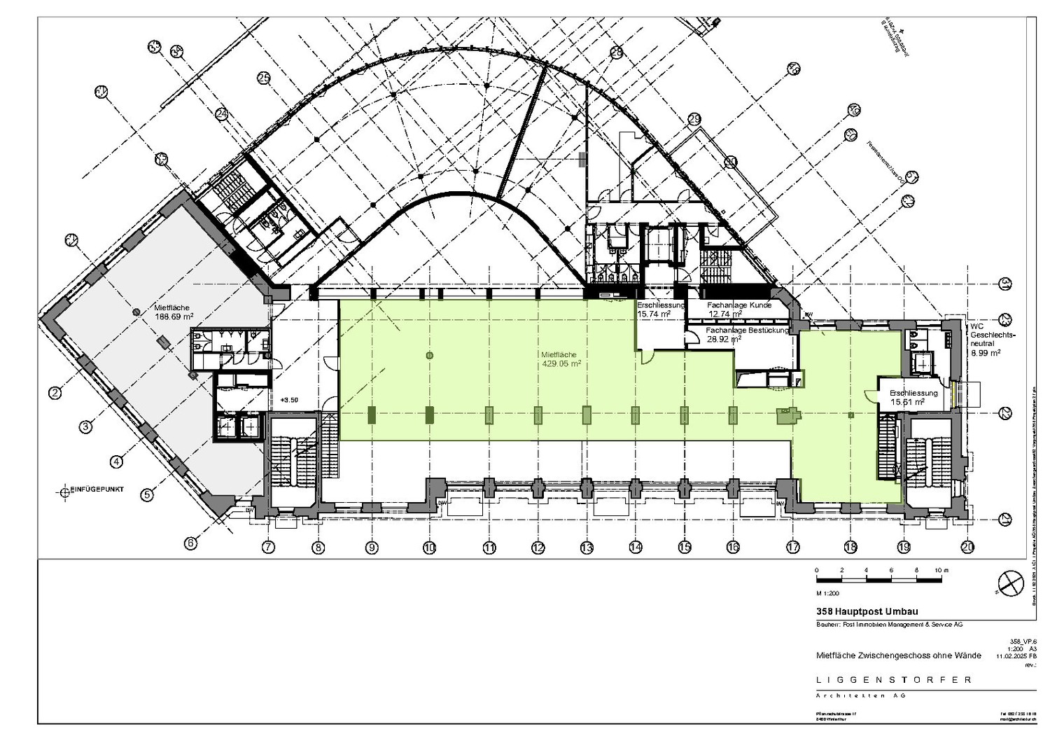 430m² grande magazzino
