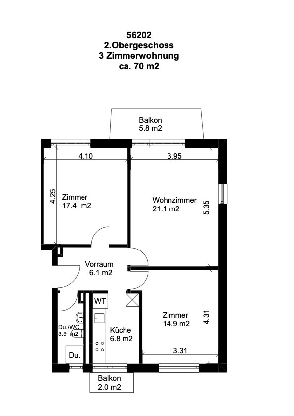 Appartamento di 3 locali, foto 8 di 8