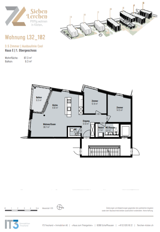 3 ½ pièces appartement