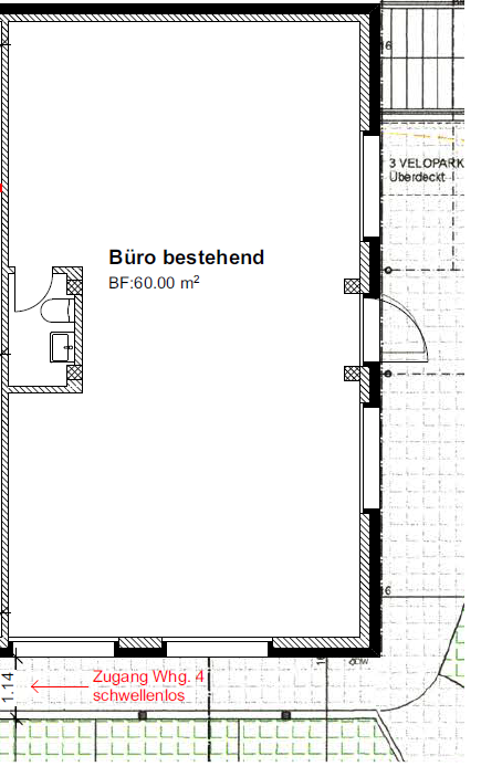 60m² office
