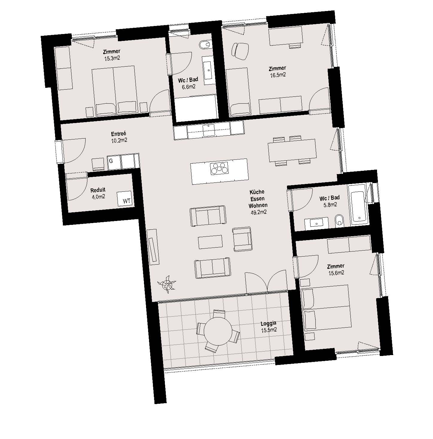 Appartamento di 4 ½ locali, foto 2 di 3