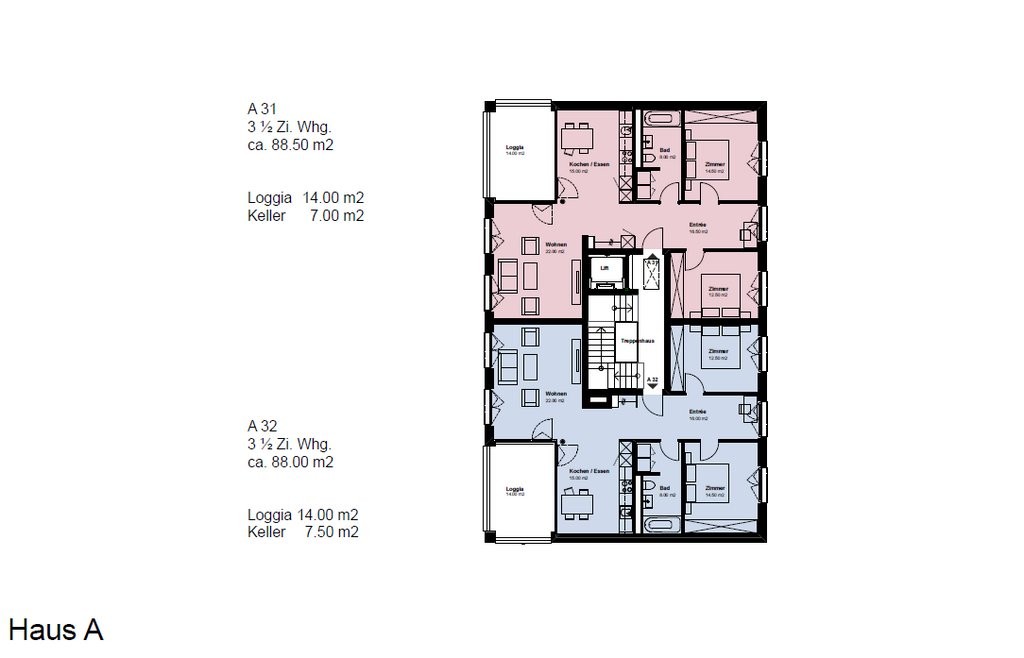 Appartement de 3 ½ pièces