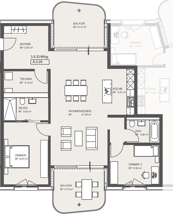 Appartamento di 3 ½ locali, foto 5 di 5