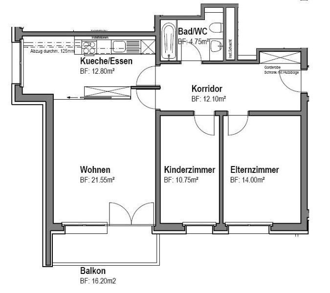 Appartamento di 2 ½ locali, foto 8 di 8