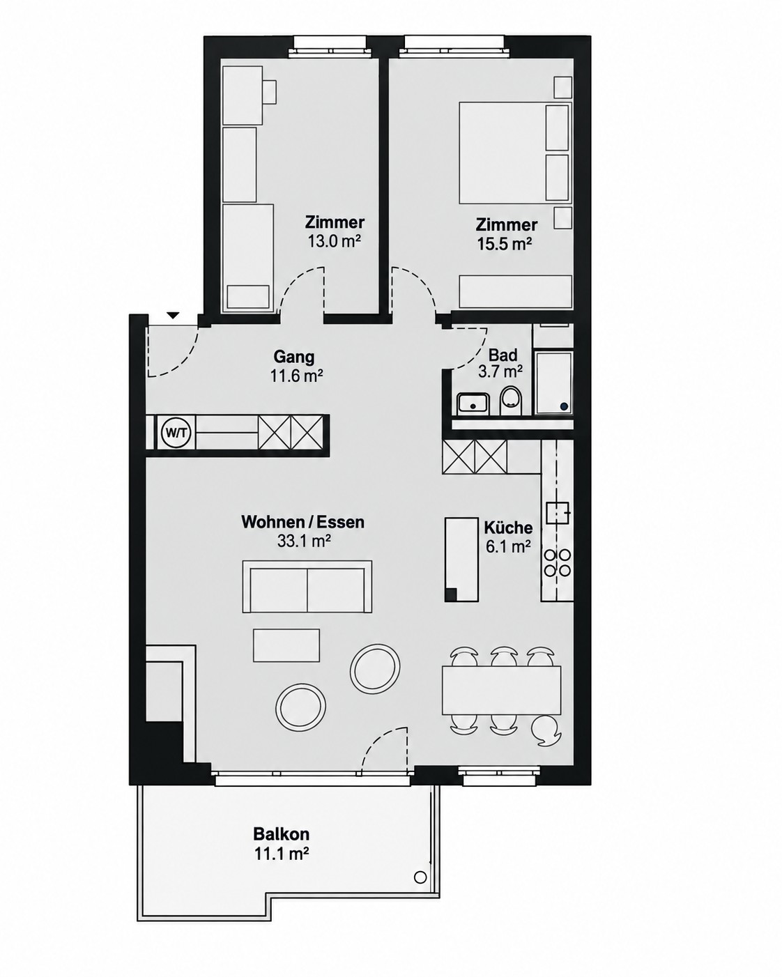 Appartamento di 2 ½ locali, foto 1 di 8