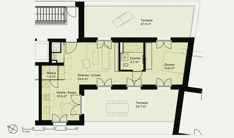 appartamento arredato di 1 ½ locali, foto 10 di 10