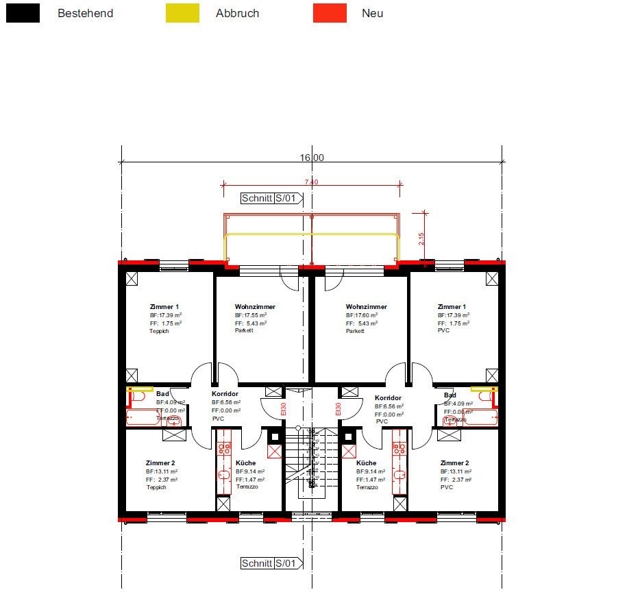 3 rooms apartment