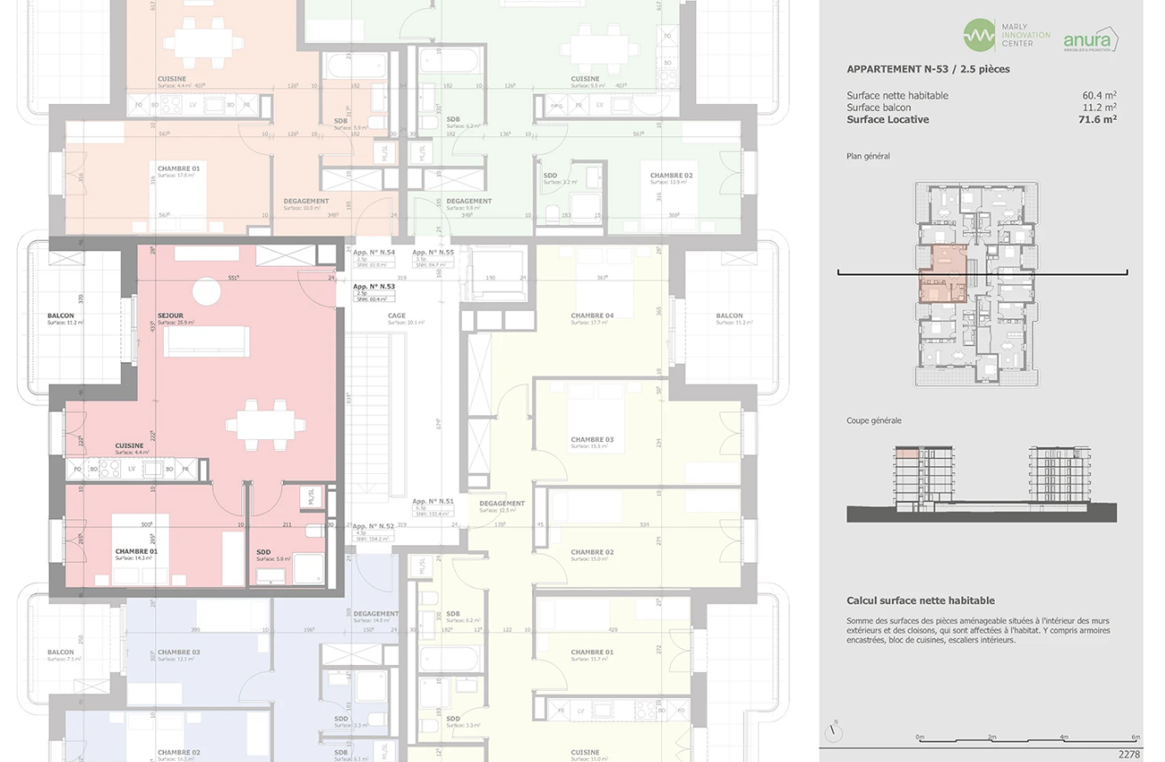 2 ½ rooms apartment