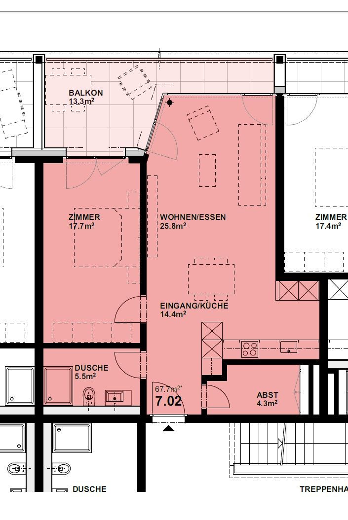 2 ½ rooms apartment
