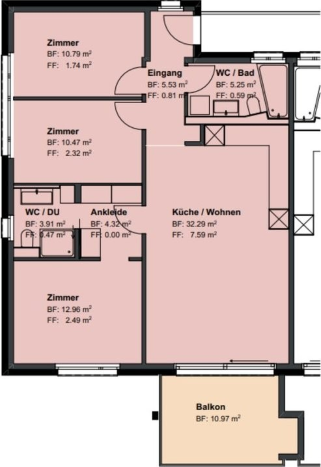 4 ½ rooms apartment