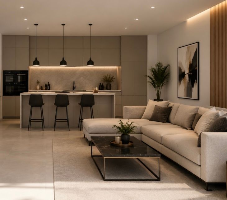 maison de ville avec terrasse de 3 pièces