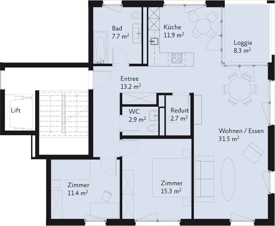 Appartamento di 3 ½ locali, foto 7 di 8