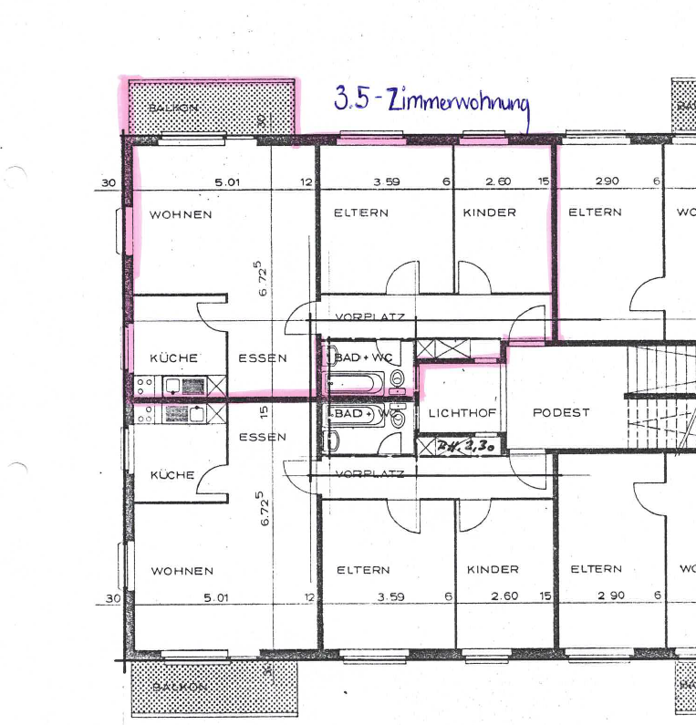 Appartamento di 3 ½ locali