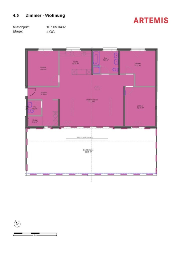 Appartamento mansardato di 2 ½ locali, foto 4 di 9