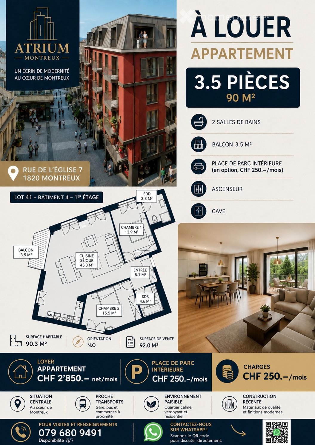 Appartamento di 2 ½ locali