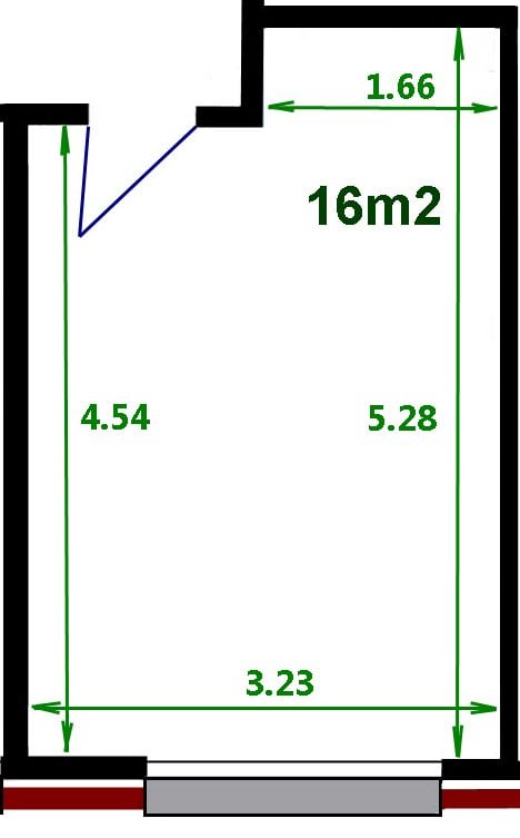 1 room single room