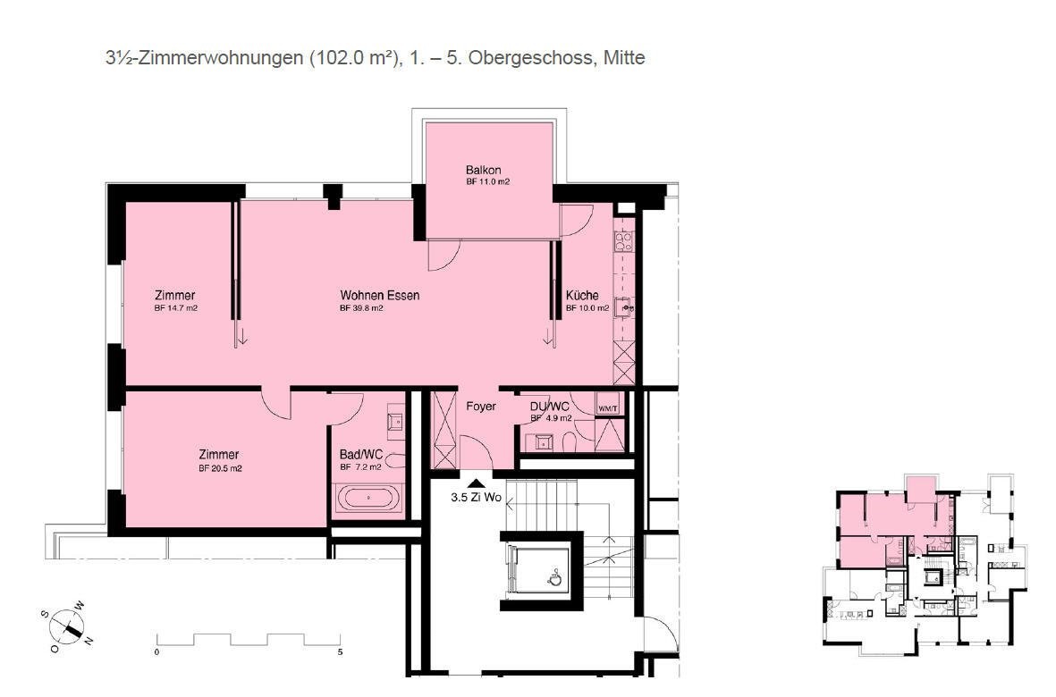Appartamento di 3 ½ locali