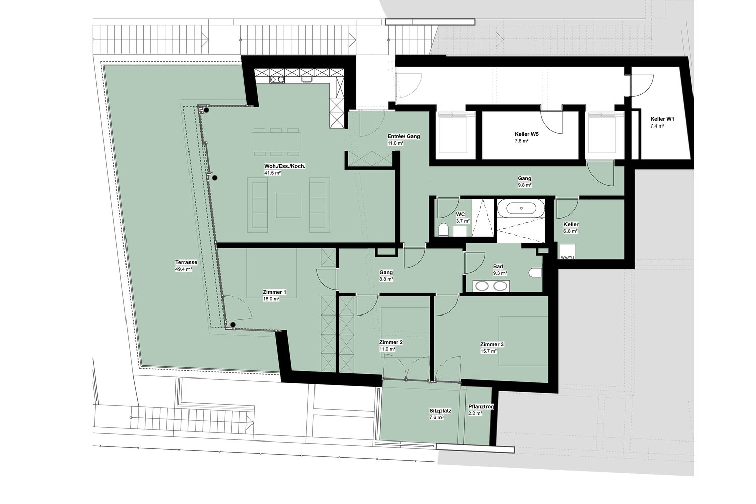 4 ½ rooms apartment