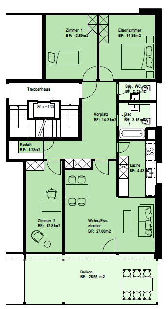appartamento di 2 ½ locali, foto 3 di 7