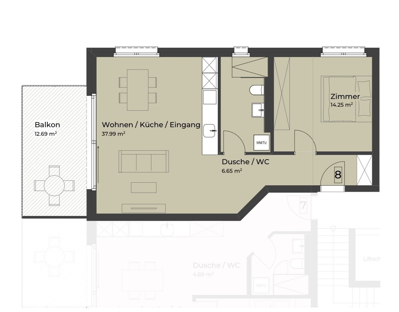 Appartamento di 3 ½ locali, foto 9 di 10