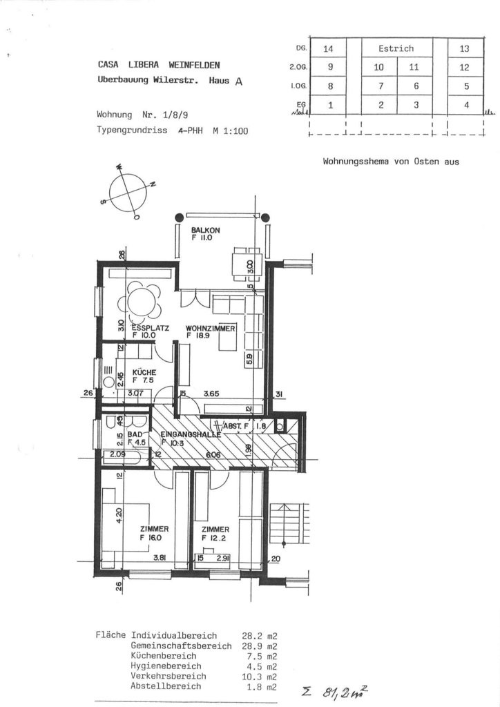 Appartamento di 3 ½ locali