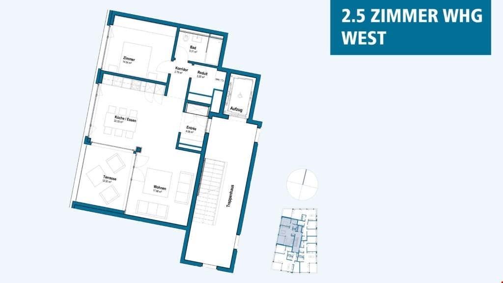 2 ½ rooms apartment