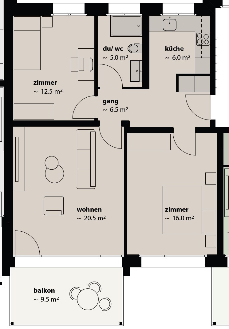 Appartamento di 4 ½ locali, foto 8 di 10