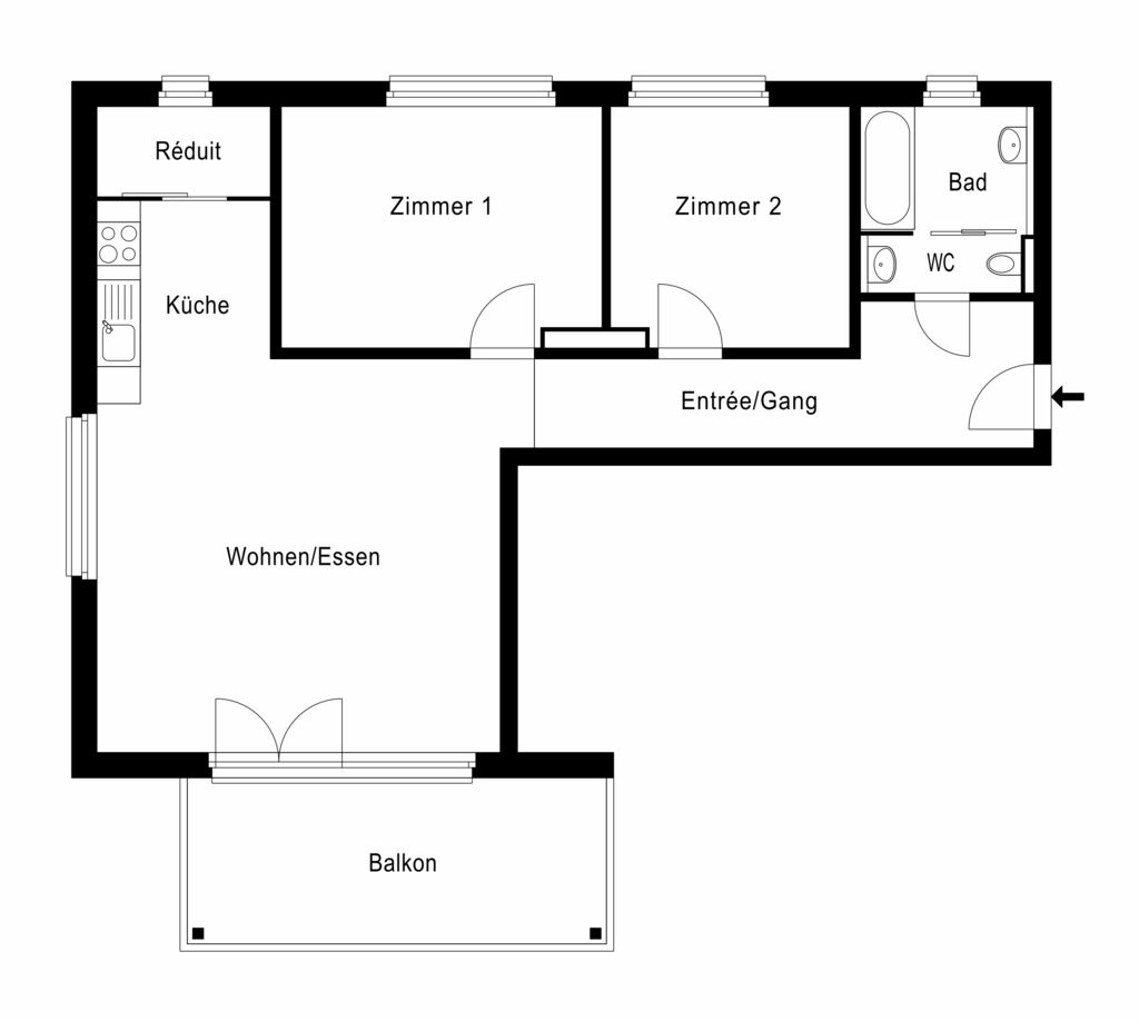 Appartamento di 3 ½ locali