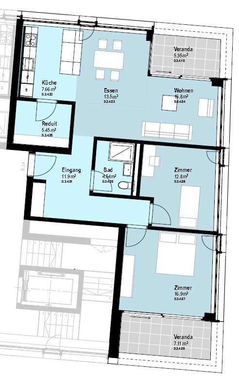 Appartamento di 2 ½ locali, foto 7 di 7