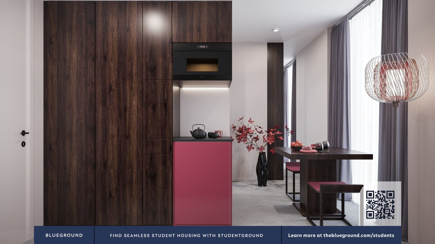 2 rooms furnished flat