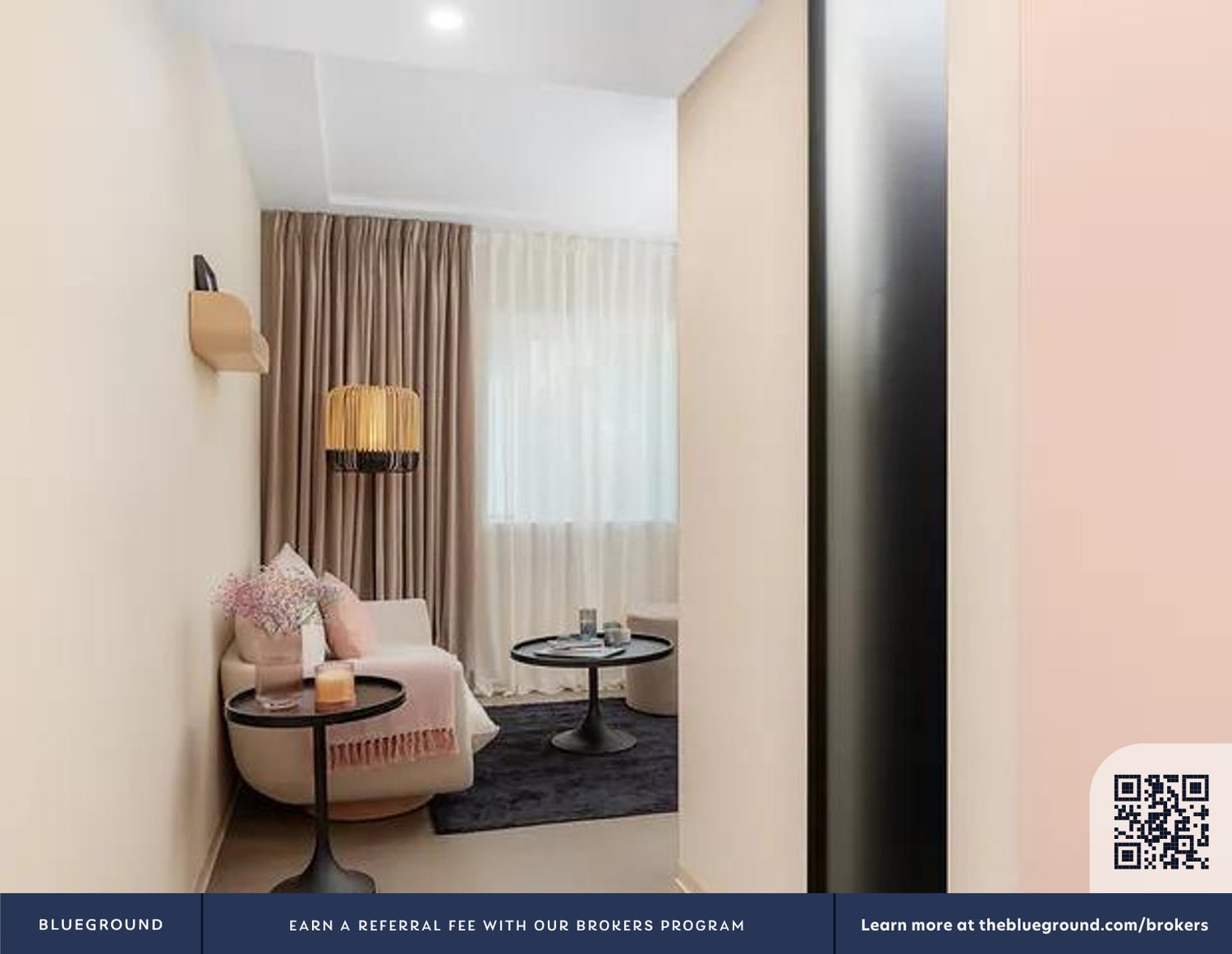 2 rooms furnished flat