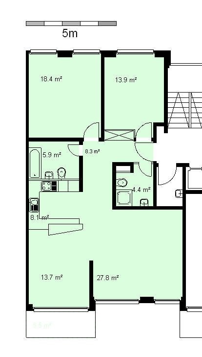 3 ½ rooms apartment, foto 10 di 10