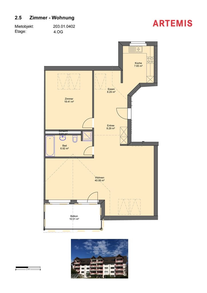 Attico di 1 ½ locali, foto 4 di 10