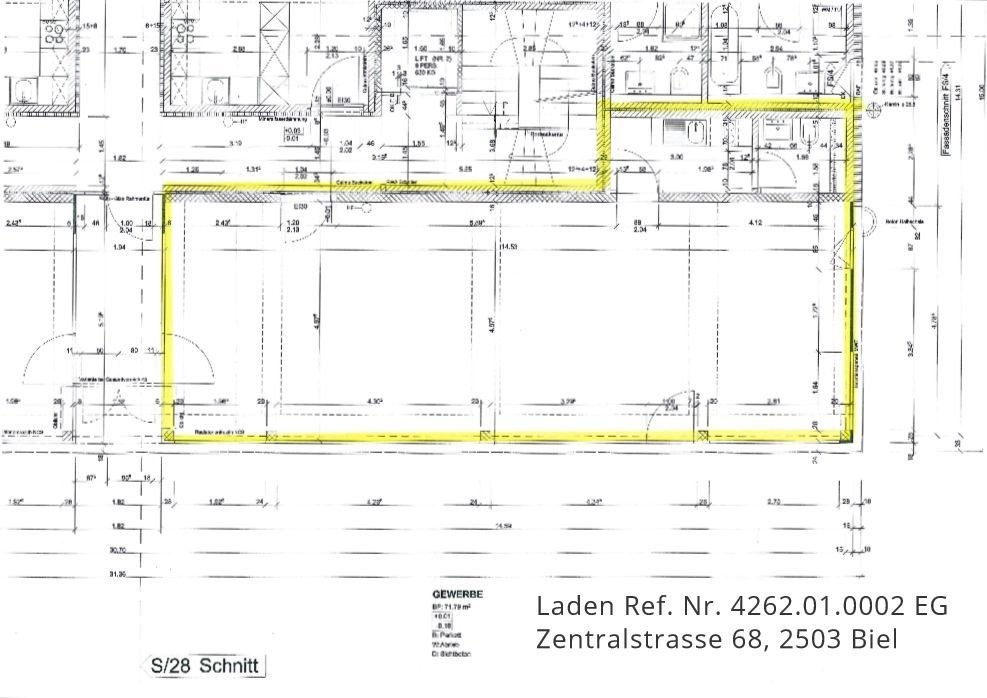 Negozio di 79m²