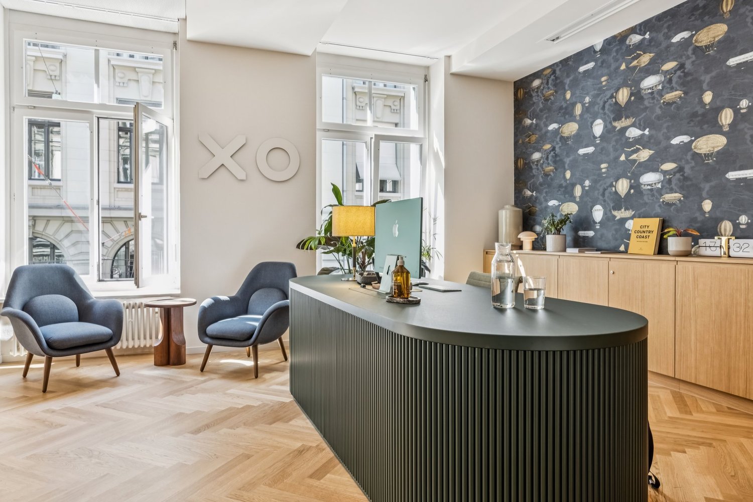 100m² bureau