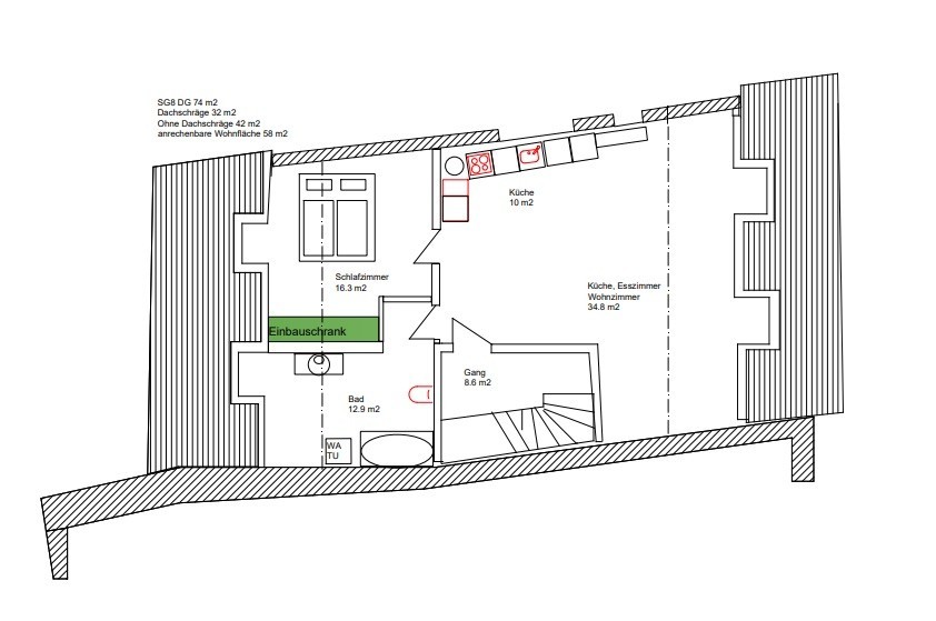 2 ½ rooms apartment