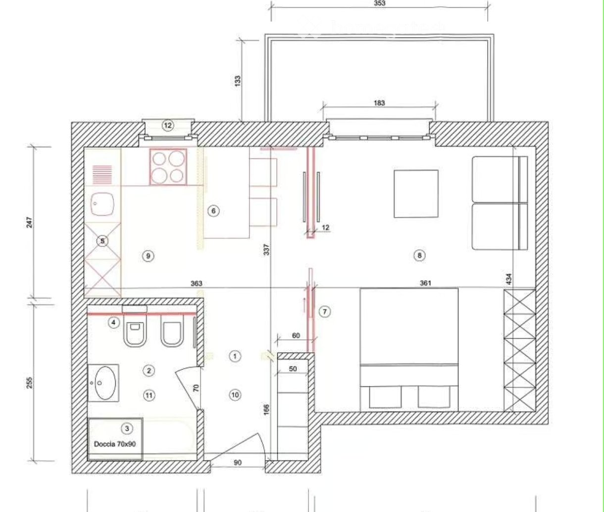 2 rooms apartment, foto 5 di 5