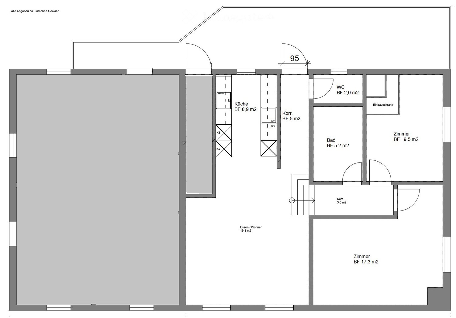 appartamento di 3 locali, foto 5 di 5