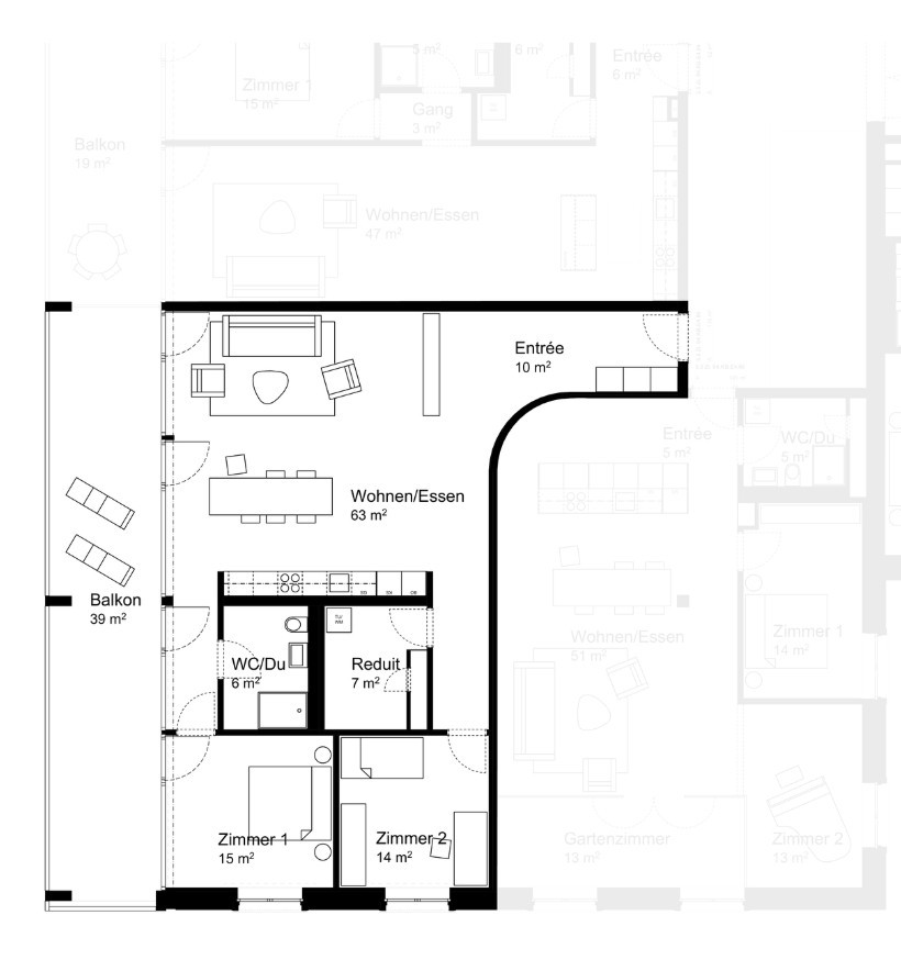 Appartamento di 3 ½ locali, foto 2 di 3