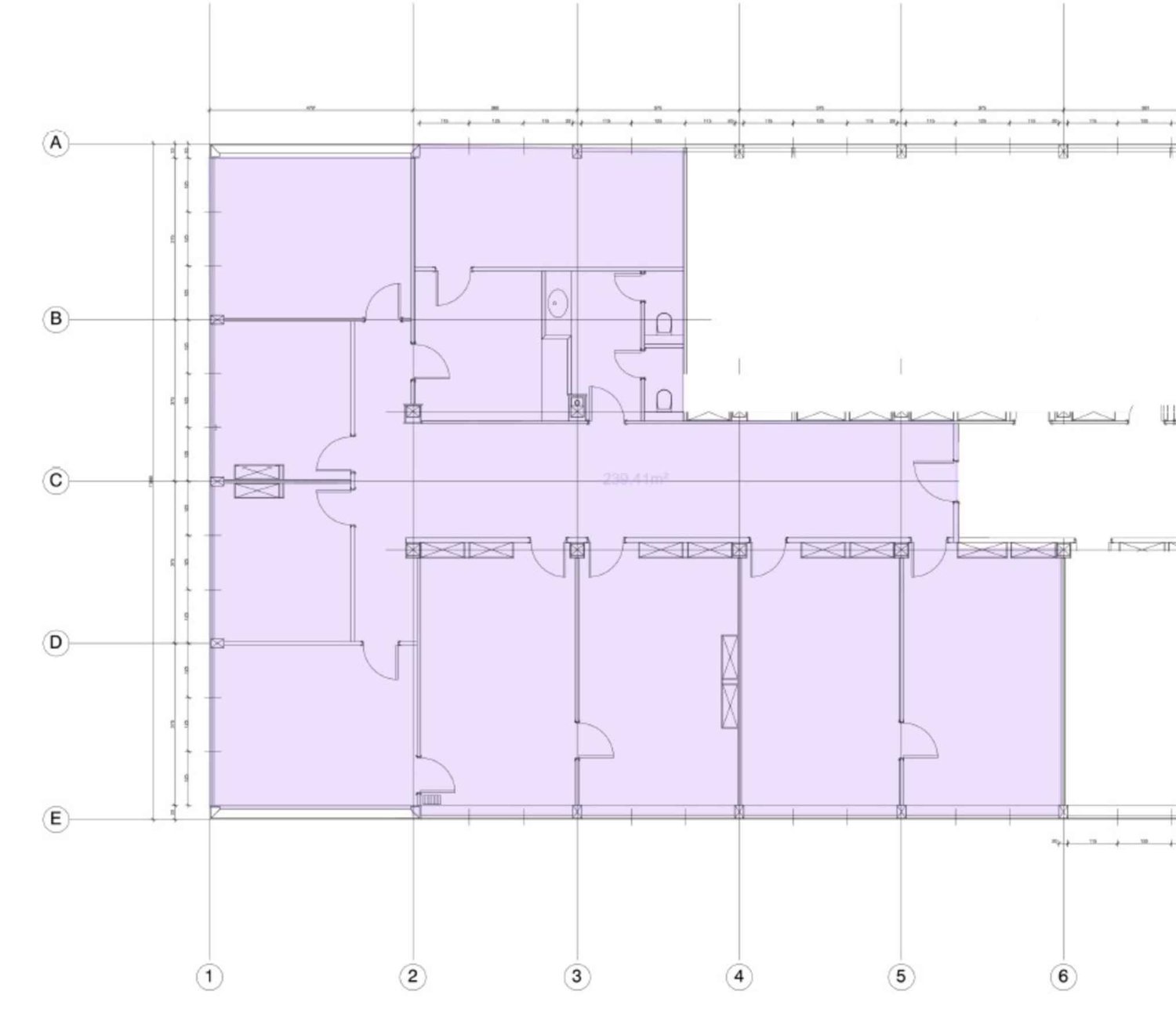 239m² office