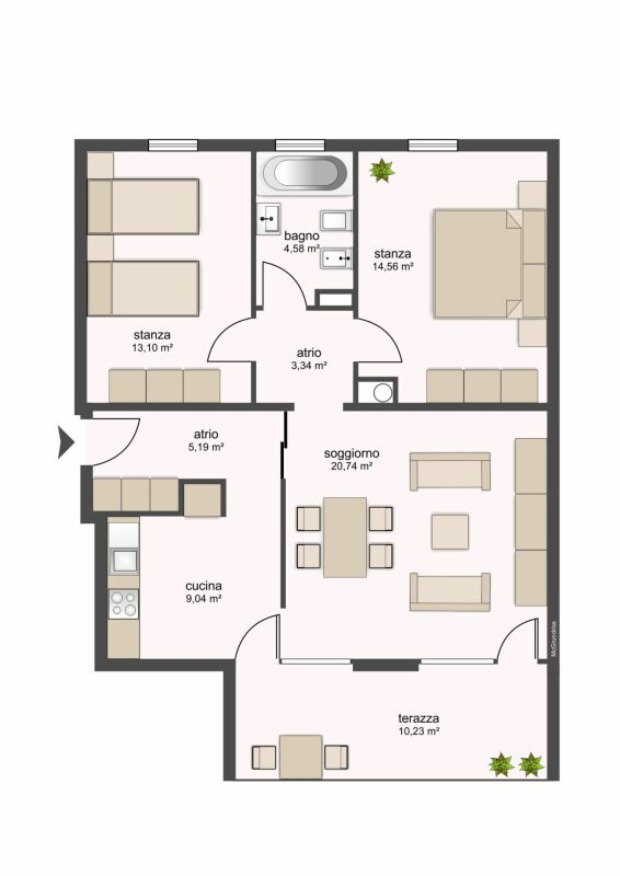 2 ½ rooms apartment, foto 1 di 10