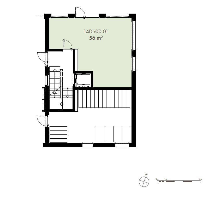 54m² negozio