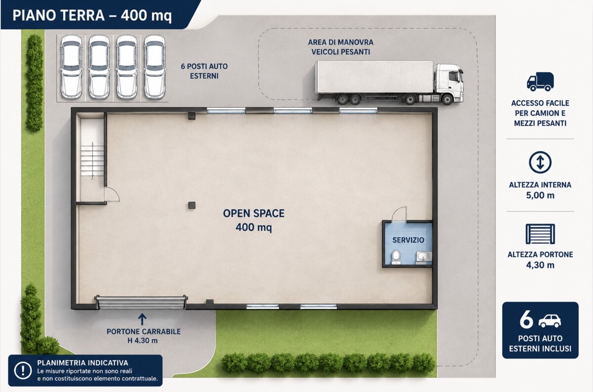 800m² storage room