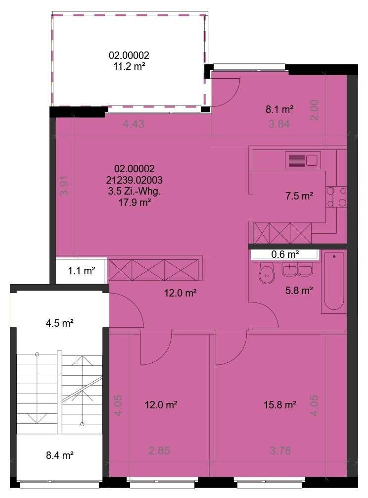 Appartamento di 2 ½ locali, foto 8 di 8