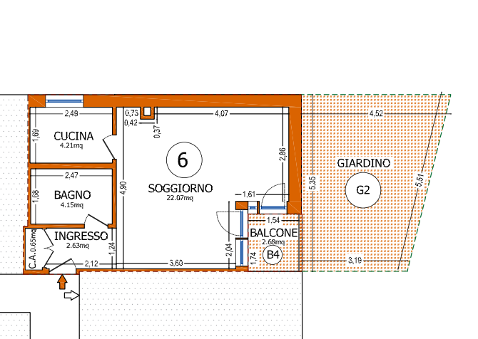 2 ½ rooms apartment, foto 5 di 6