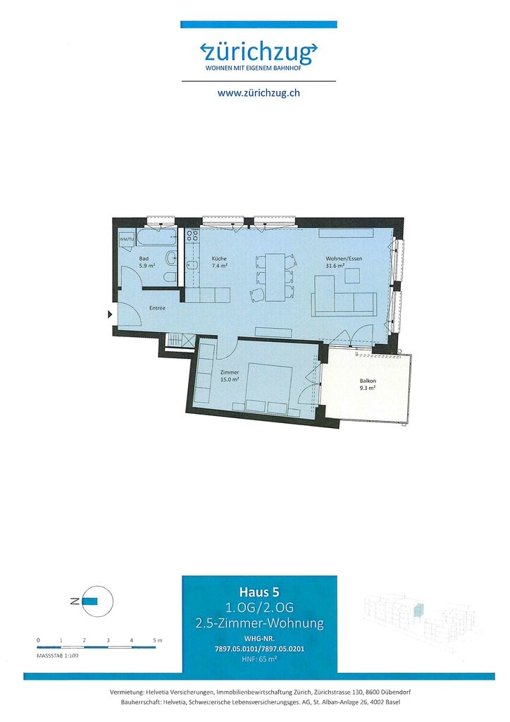 Appartamento di 2 ½ locali, foto 9 di 9