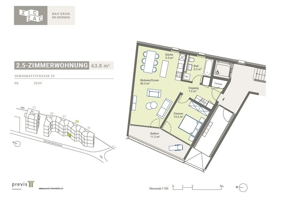 Appartamento di 2 ½ locali